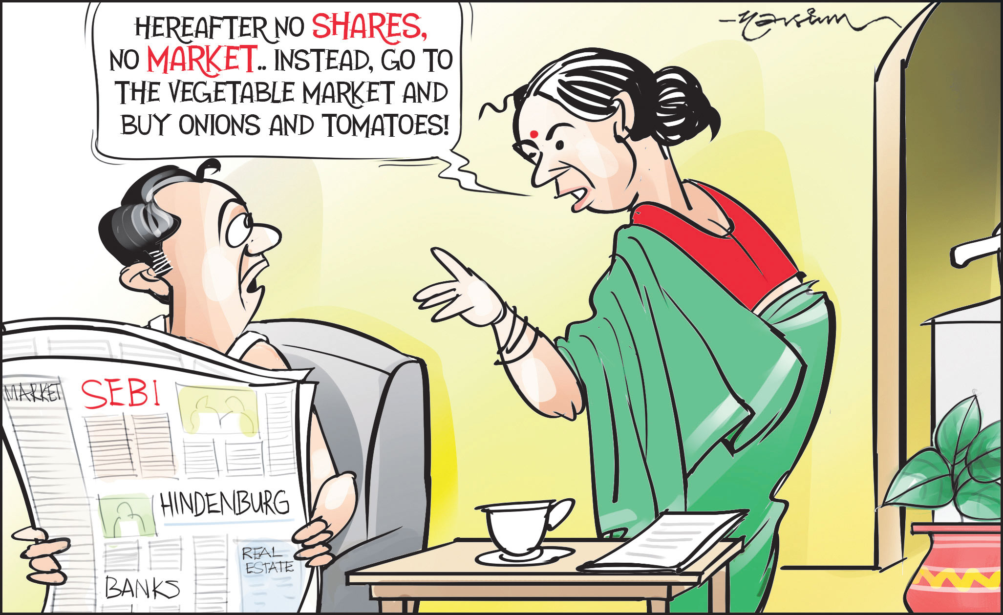 Cartoon today on august 13 2024 telangana today