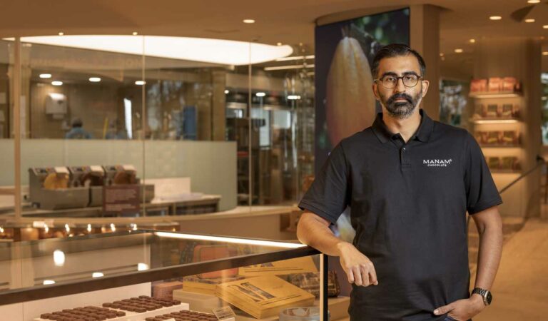 The aroma of cacao effortlessly entices, as one enters through the chocolate bar-like door of Manam Chocolate Kharkhana