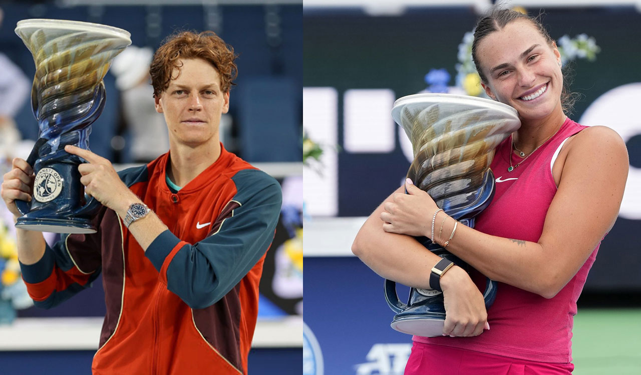 Top-ranked Jannik Sinner and Aryna Sabalenka bag first Cincinnati Open titles