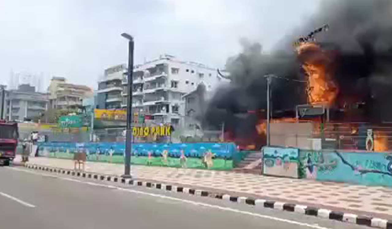 Fire breaks out at recreation park in Vizag; controlled in 30 minutes
