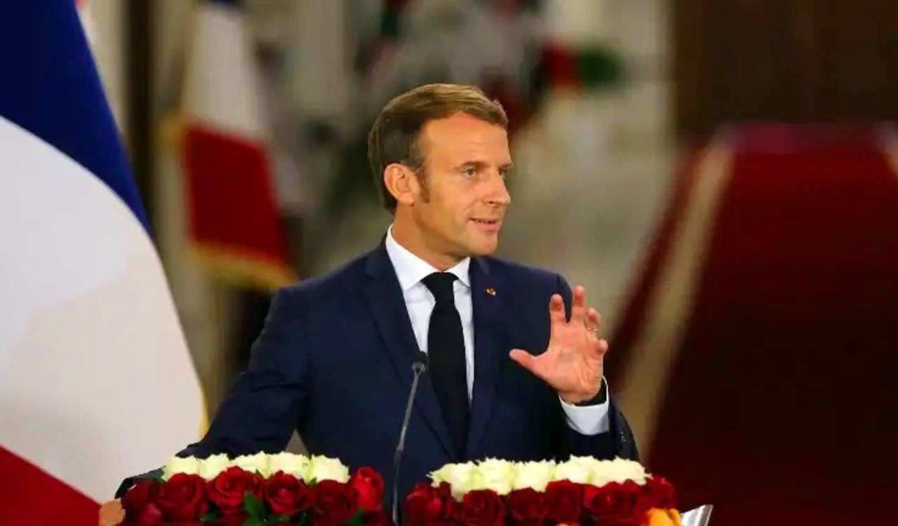 French President Emmanuel Macron urges ceasefire in Gaza