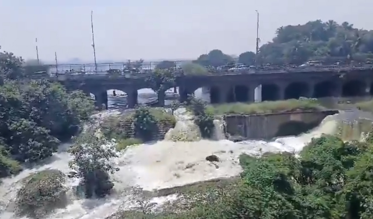 Hussain Sagar reaches full tank level due to heavy rains in Hyderabad; water released downstream