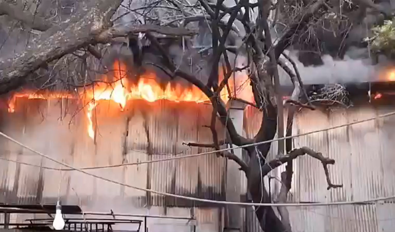 Watch: Property worth lakhs gutted in Hyderabad’s Puranapul warehouse fire mishap