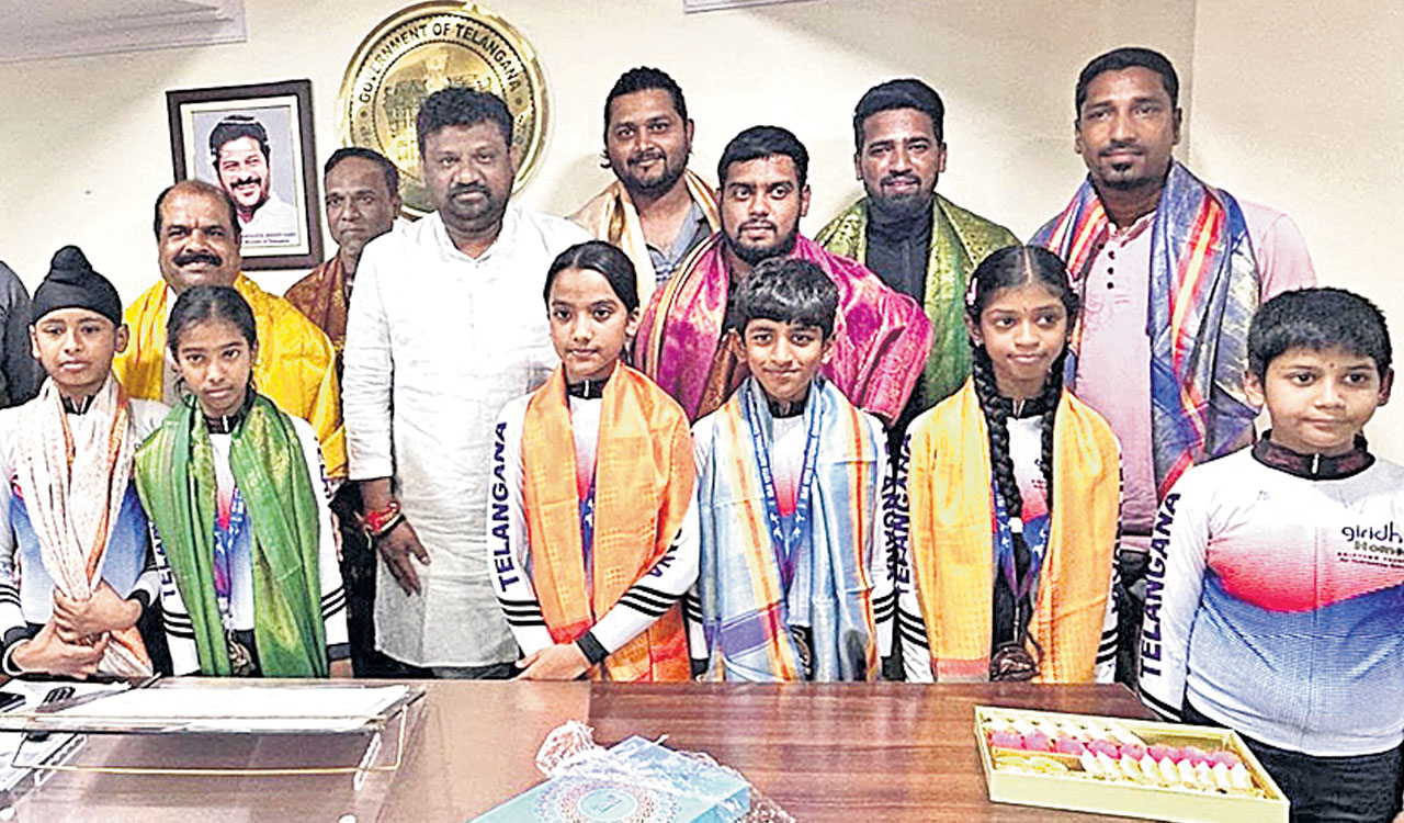 Telangana shine at Ice Skating nationals