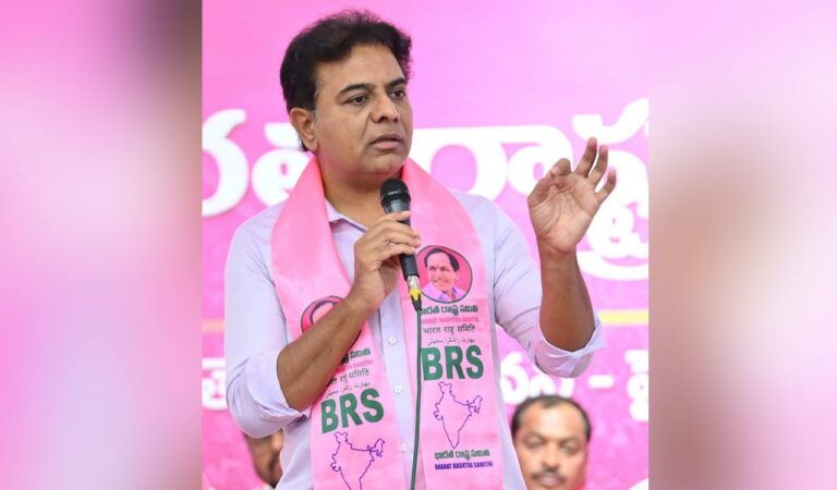 KTR terms attack on Harish Rao’s office an act of “cowardice”