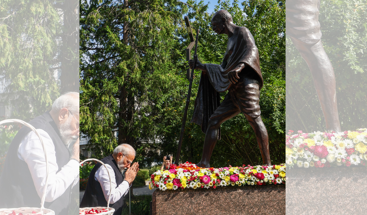 PM Modi highlights Gandhi’s message of peace ahead of talks with Zelenskyy in Ukraine