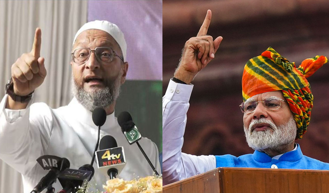 Owaisi slams PM’s I-Day speech, says BJP govt approved release of Bilkis Bano’s rapists