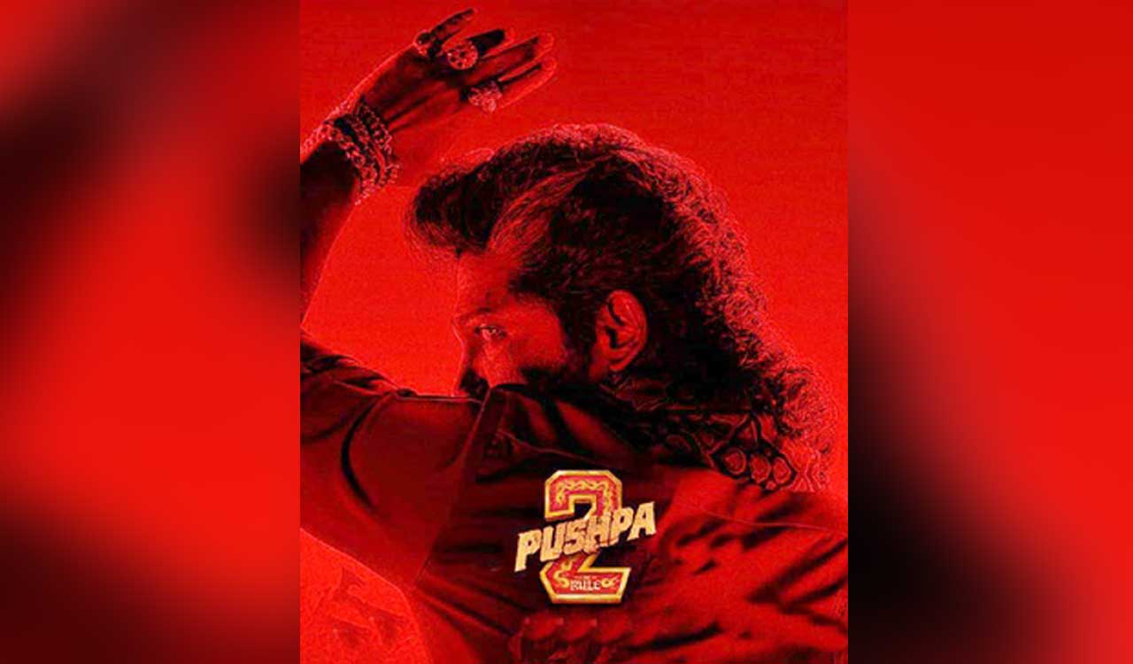 Allu Arjun looks intense in striking red new poster of ‘Pushpa 2: The Rule’