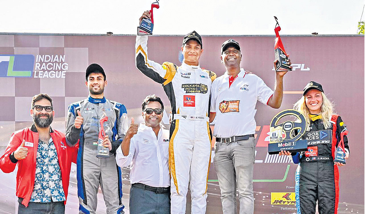 Hyderabad Blackbird’s Akhil finishes second in Indian Racing League