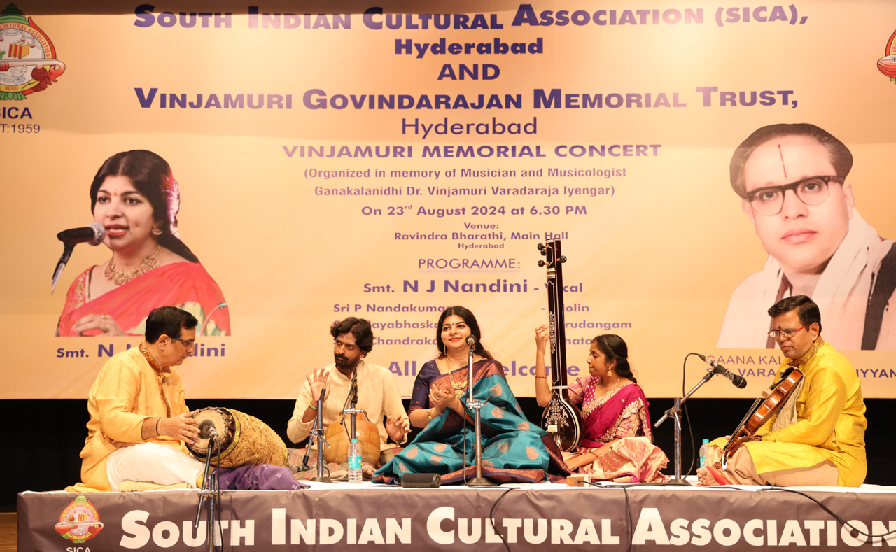 Hyderabad: SICA conducts Carnatic Vocal Concert in memory of late Vinjamuri Varadaraja Iyengar