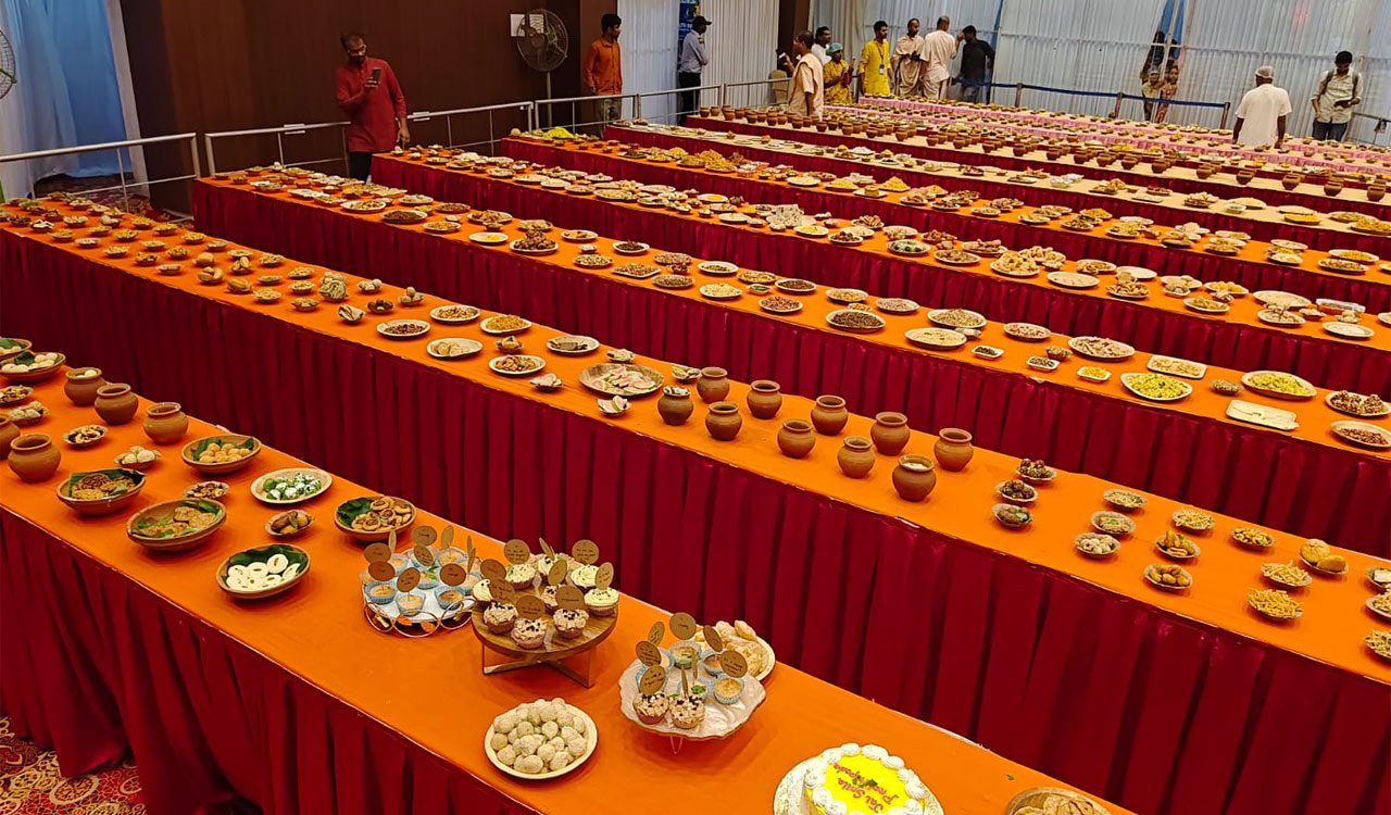 Vyasa Puja, Nandotsavam celebrations at Hare Krishna Golden Temple in Hyderabad