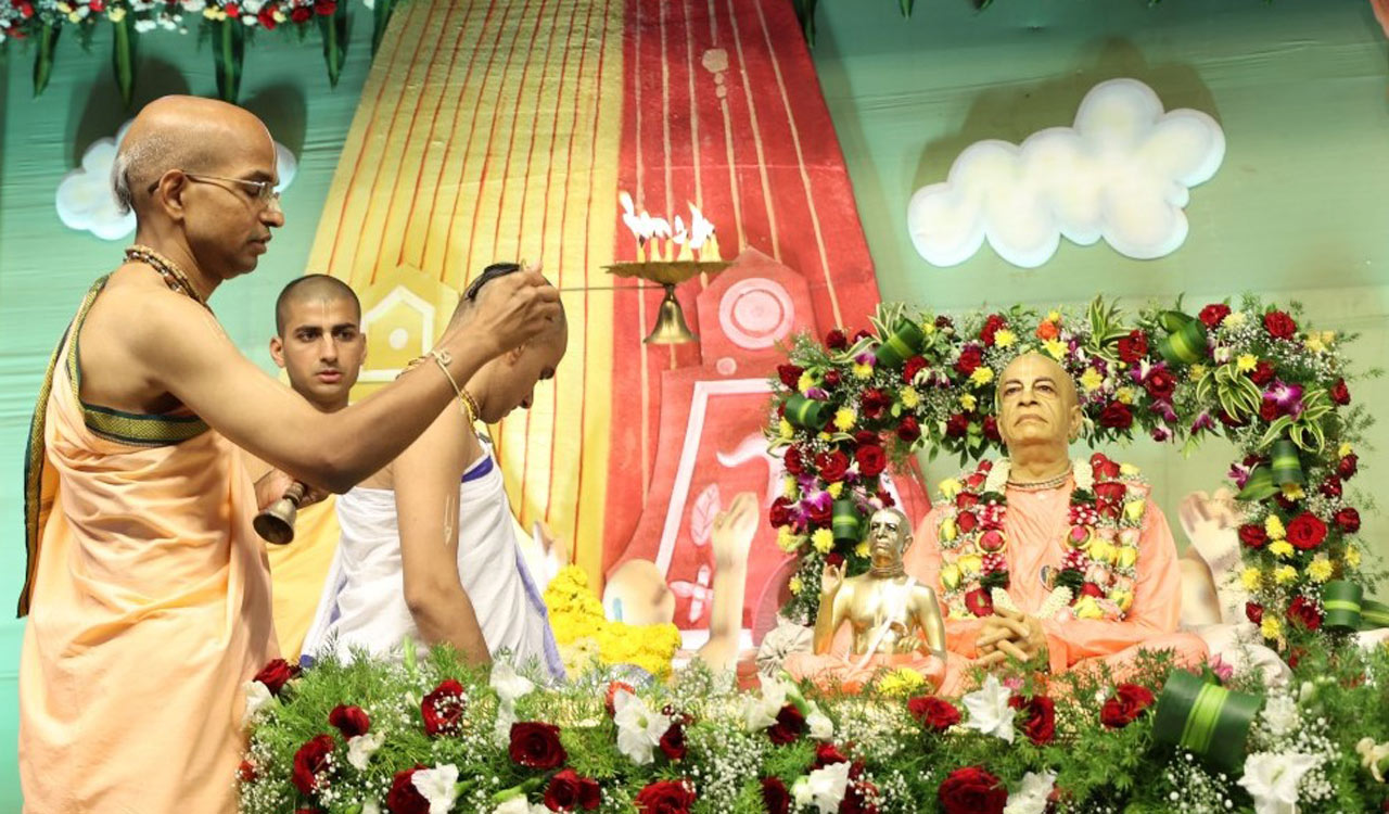 Vyasa Puja, Nandotsavam celebrations at Hare Krishna Golden Temple in Hyderabad