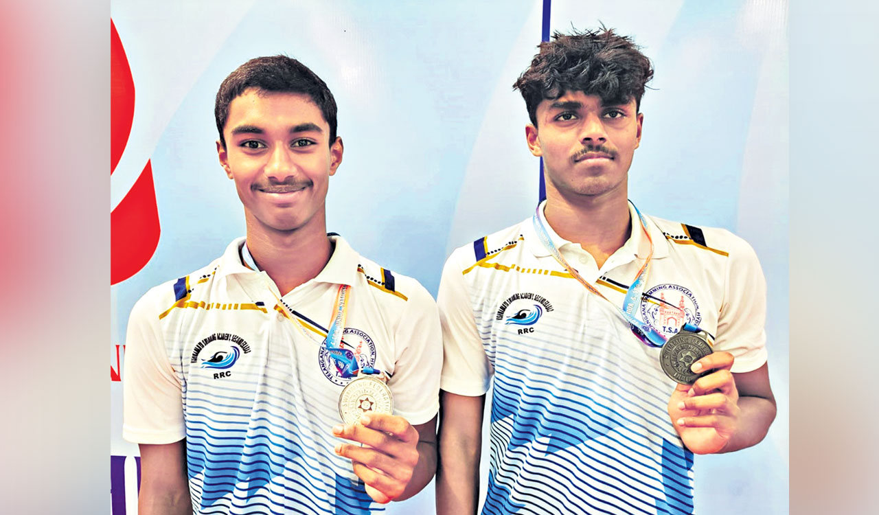 Podium finish for Varshith, Suhas in swimming nationals
