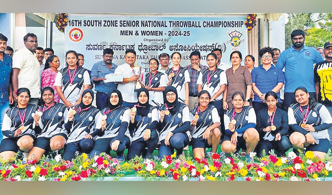 Telangana women secure bronze in throwball nationals