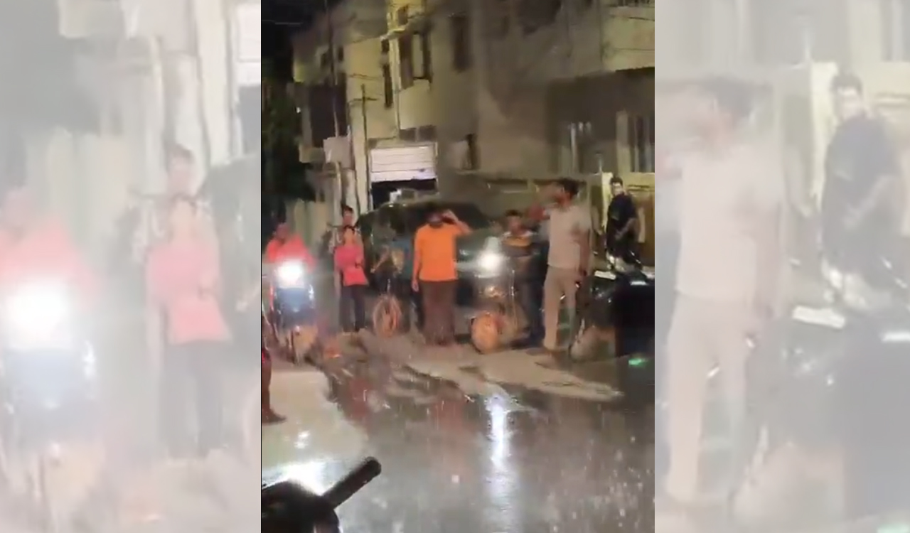 Watch: ‘Ultra localised rain’ event in Hyderabad stuns locals