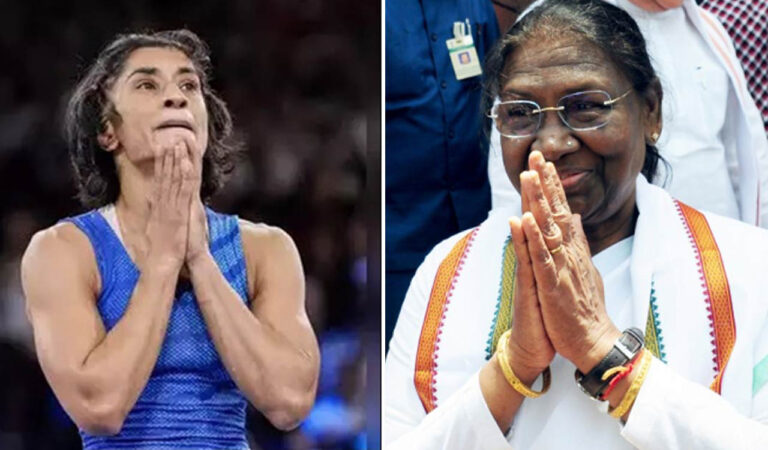 Vinesh Phogat remains champion in hearts of 1.4 billion people: President Droupadi Murmu