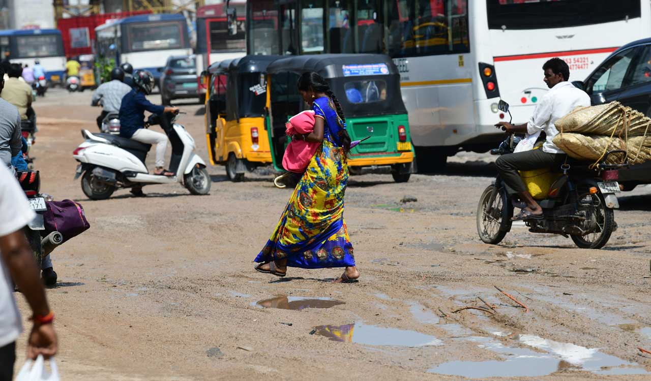 Hyderabad Rains: Battered roads in city turn hazardous for commuters