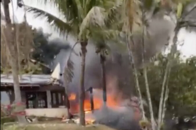 Plane That Crashed By A Home In Vinhedo