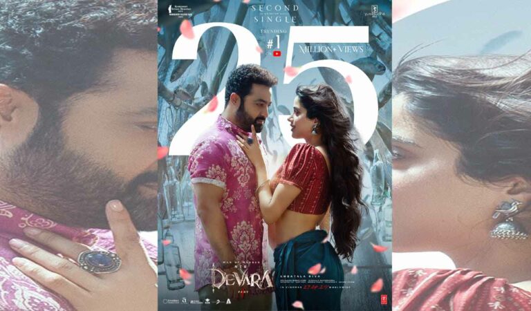 The on-screen chemistry between Jr. NTR and Jhanvi Kapoor are palpable, making the song even more delightful.