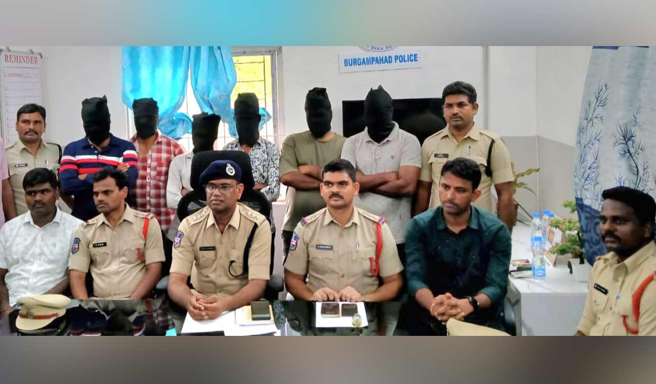Kothagudem: Police held six, seized 247 kg ganja worth Rs 61.82 lakh