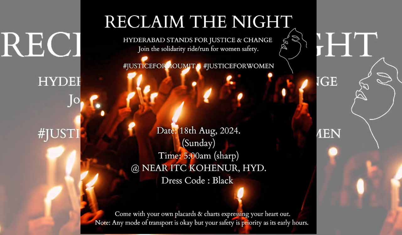 Hyderabad to host ‘Reclaim the Night’ solidarity walk on August 18