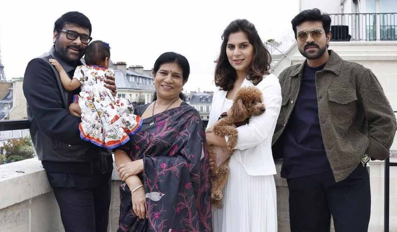 Ram Charan’s daughter Klin achieves this milestone on grandfather Chiranjeevi’s birthday