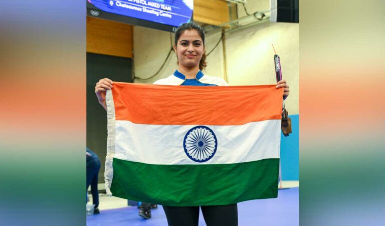 In a high-quality final, Bhaker gave it her all and was placed No.1 among eight shooters for a brief period, but she could not maintain her consistency and eventually finished fourth