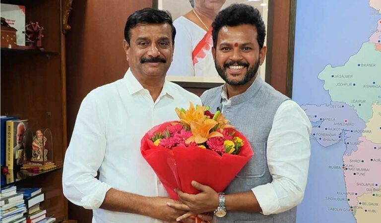 Prabhakar Reddy met the Union Minister in New Delhi on Tuesday.