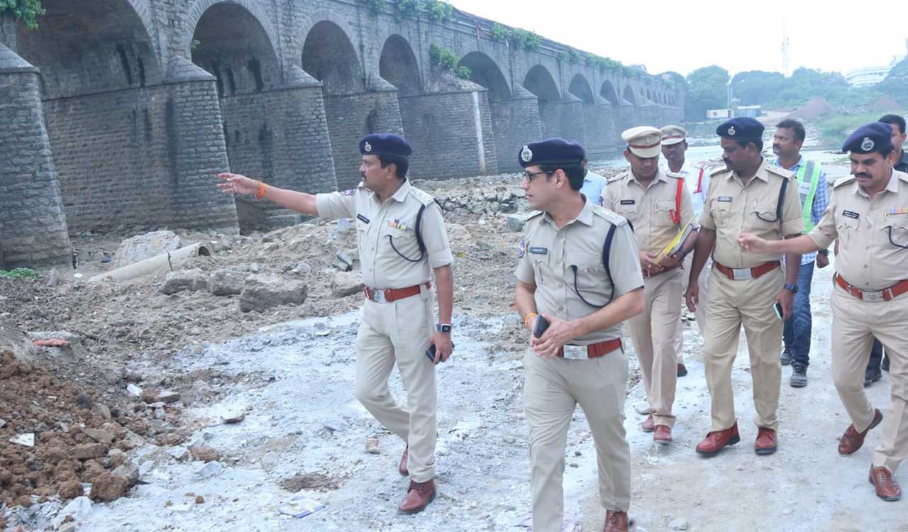 Officials supervise Ganesh Navaratri preparations in Khammam