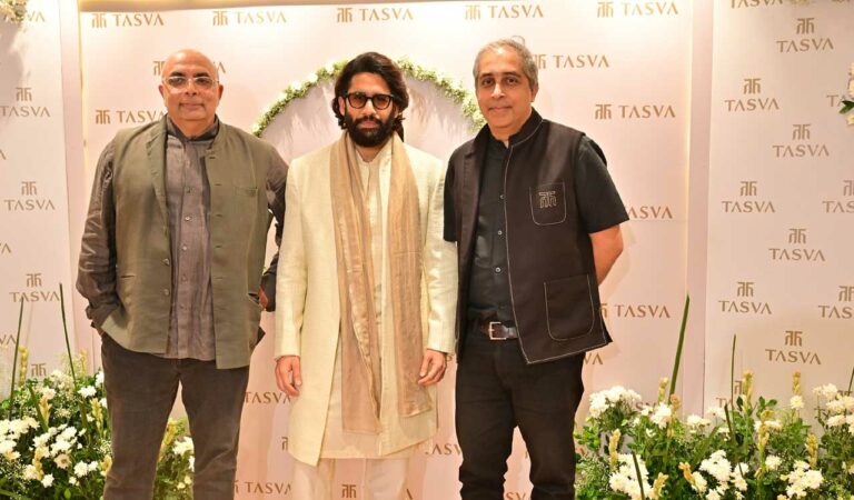 Tasva unveils its new flagship store in Hyderabad with grand baraat led by actor Naga Chaitanya