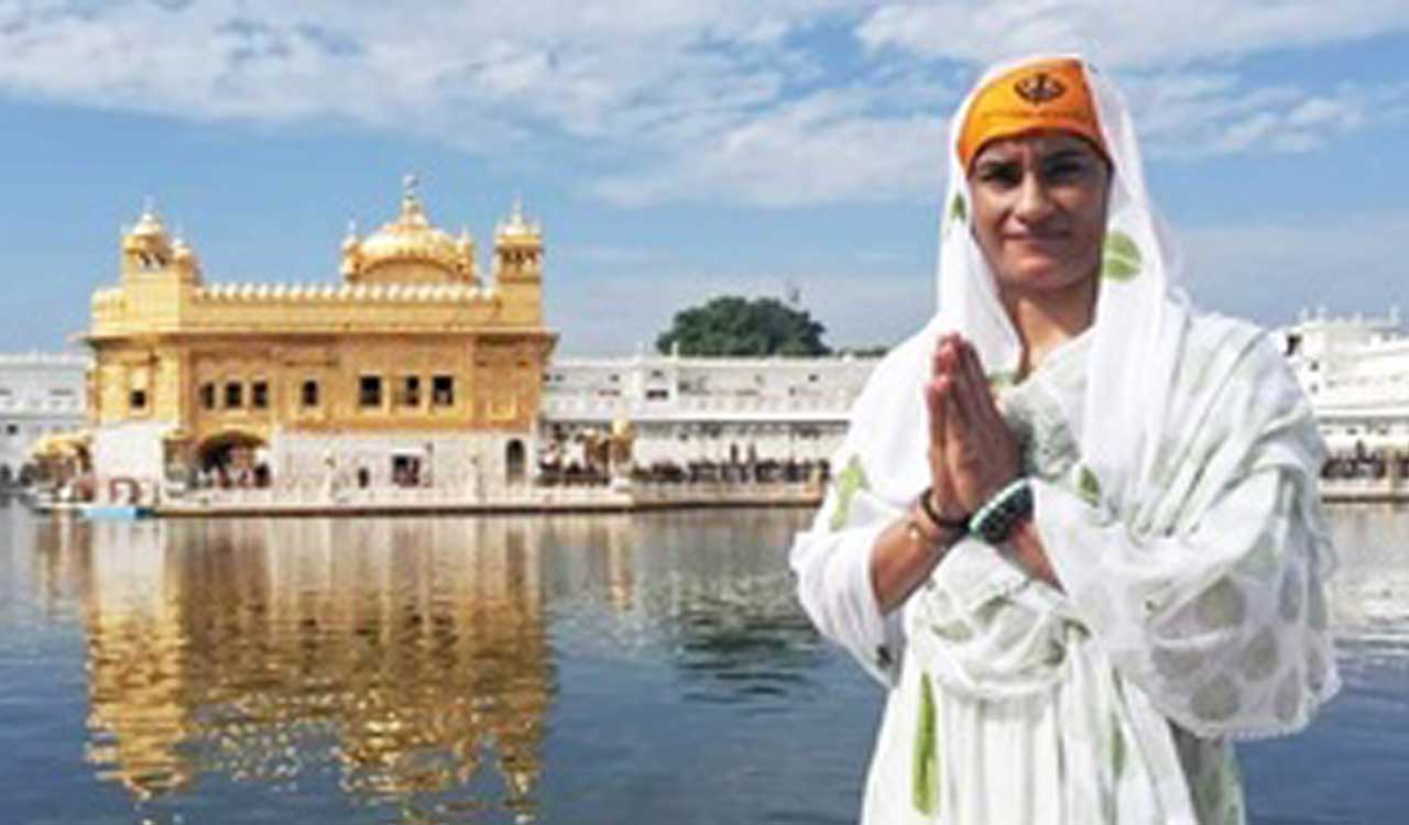 Vinesh Phogat visits Golden Temple; prays for strength and courage