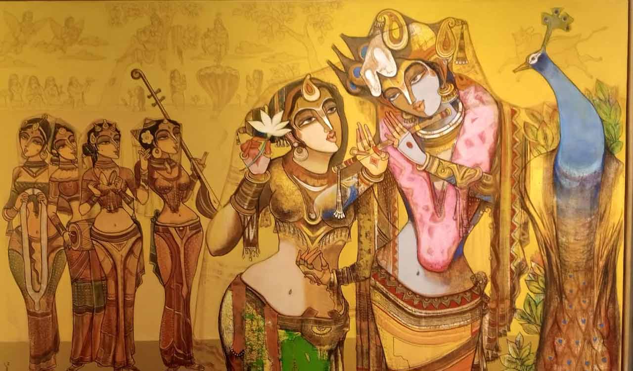 International Art Show at Hyderabad’s State Art Gallery celebrates legends, new talent