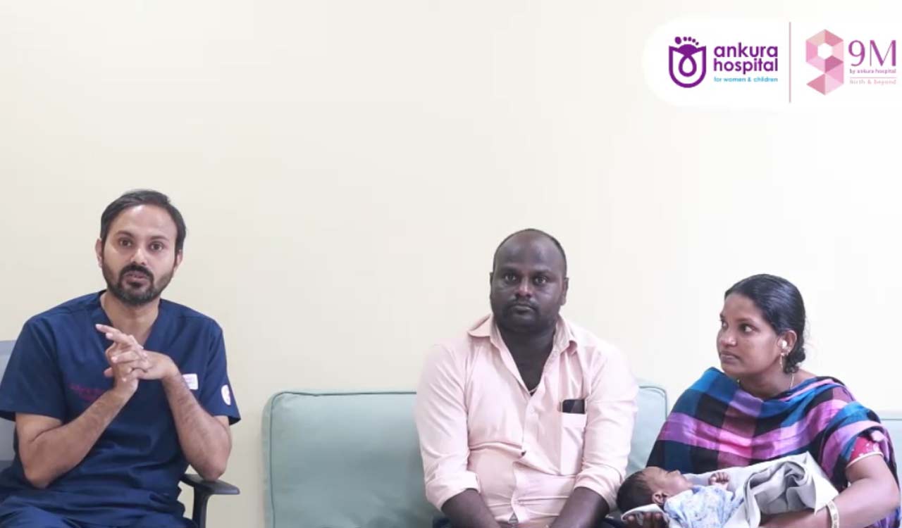 Hyderabad: Ankura Hospital successfully saves 3-month-old baby who accidentally swallowed open safety pin
