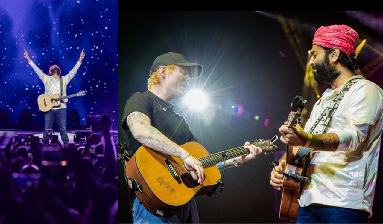 Arijit Singh shares pics from London voncert with Ed Sheeran