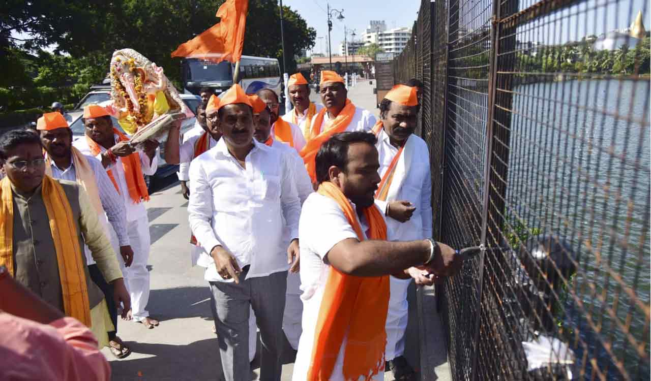 Bhagyanagar Ganesh Utsav Samithi demands removal of Tank Bund immersion restrictions