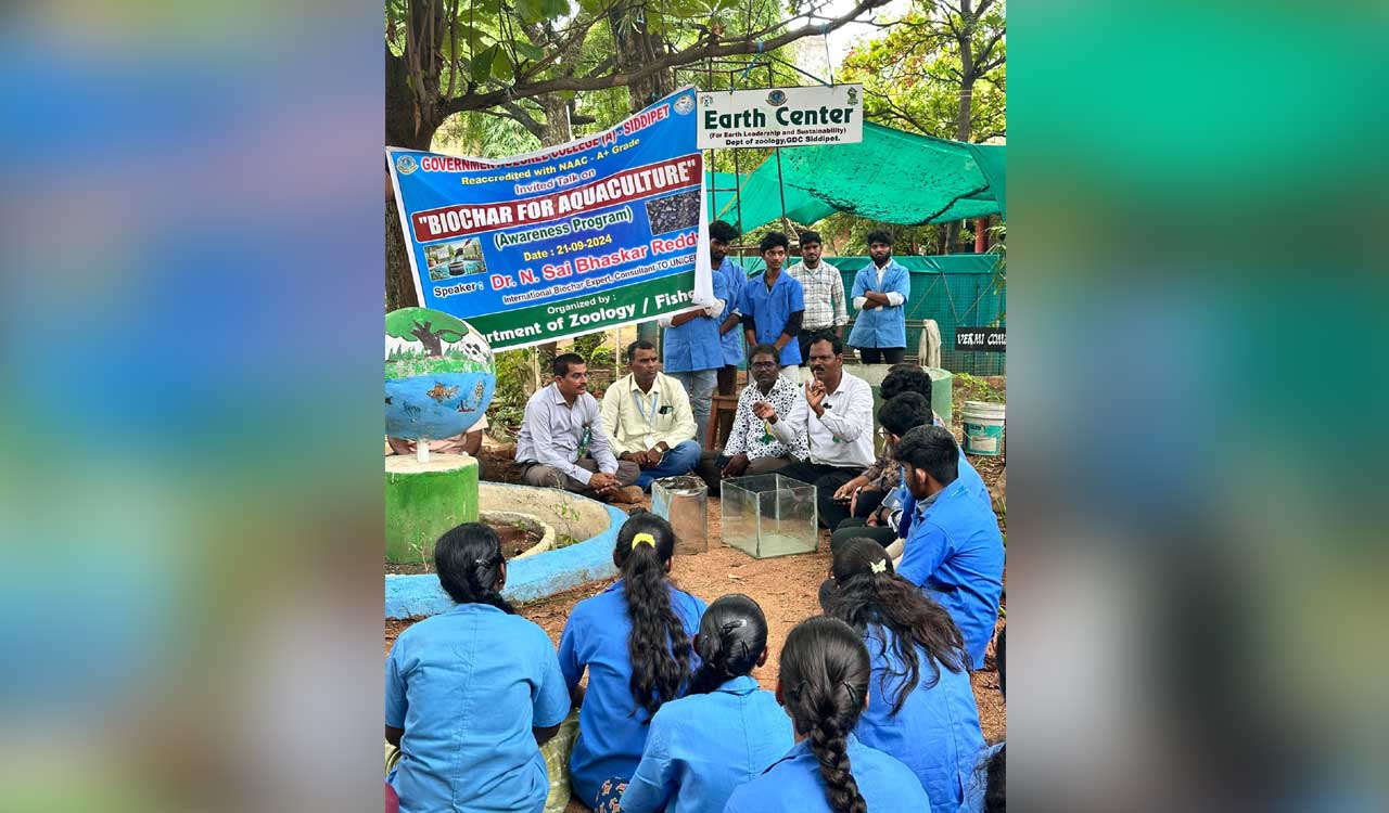 Use of biochar will enhance aquaculture production: expert Sai Bhaskar Reddy