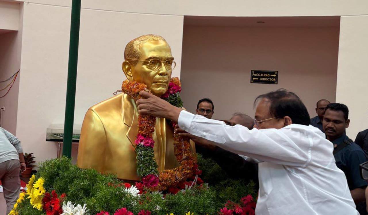 Visionary mathematician Prof. C R Rao’s bust unveil in University of Hyderabad