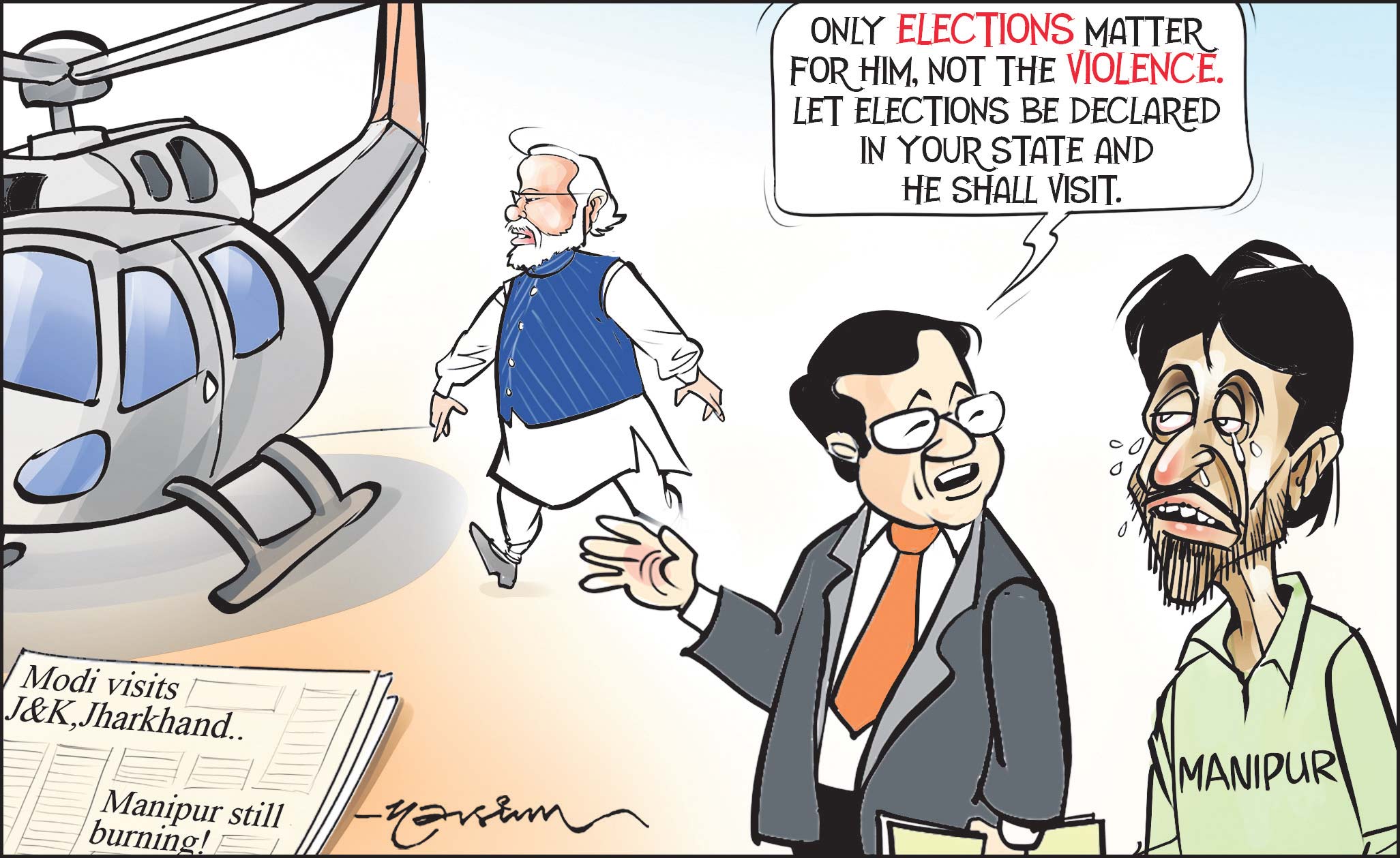 Cartoon today on september 17 2024 telangana today