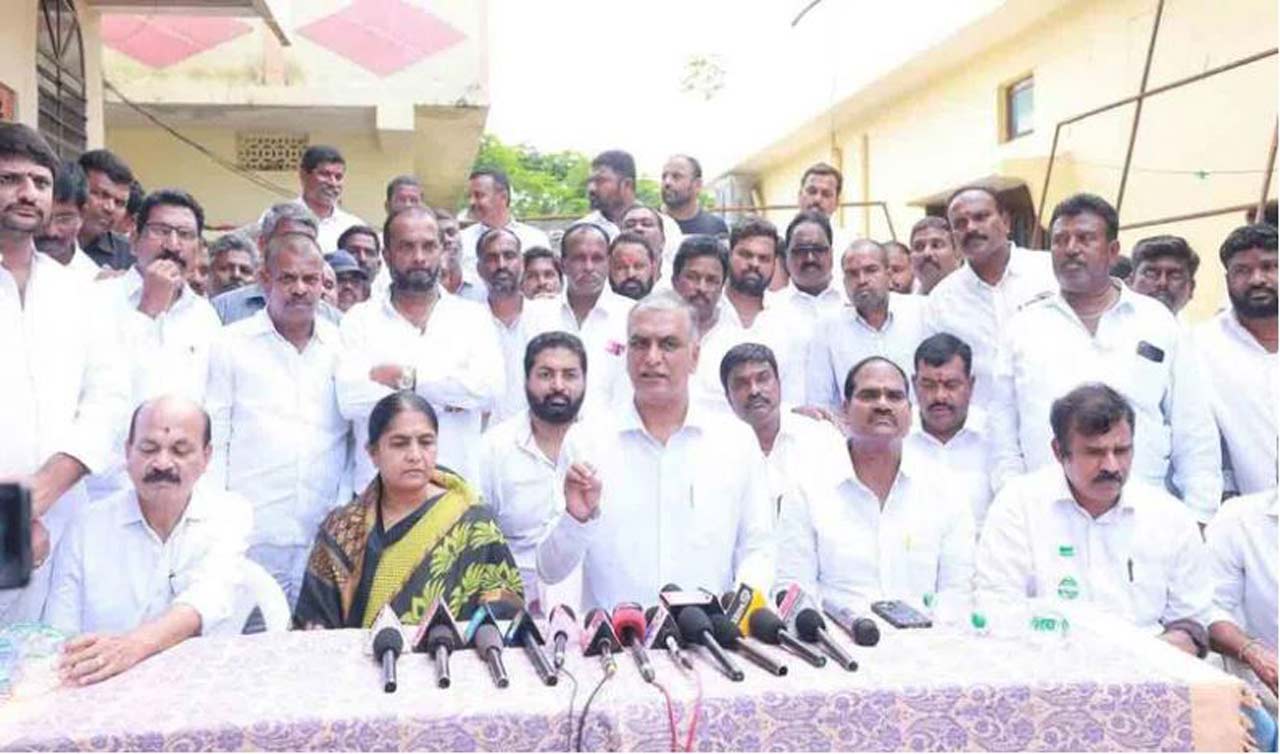 Harish Rao condemns attack on Sunitha Lakshma Reddy’s house, slams CM for lawlessness in State