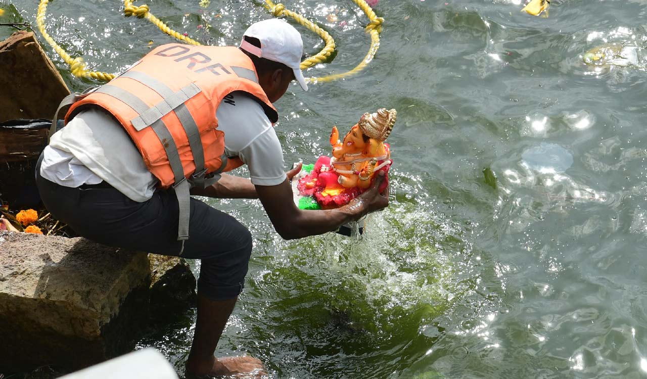 Ganesh immersion preparations in full swing in Hyderabad