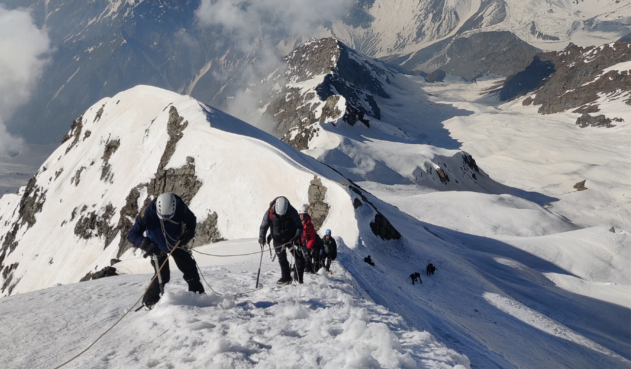 Hyderabad-based teen mountaineer Ayush sets record with double attempt on Kang Yatse peaks