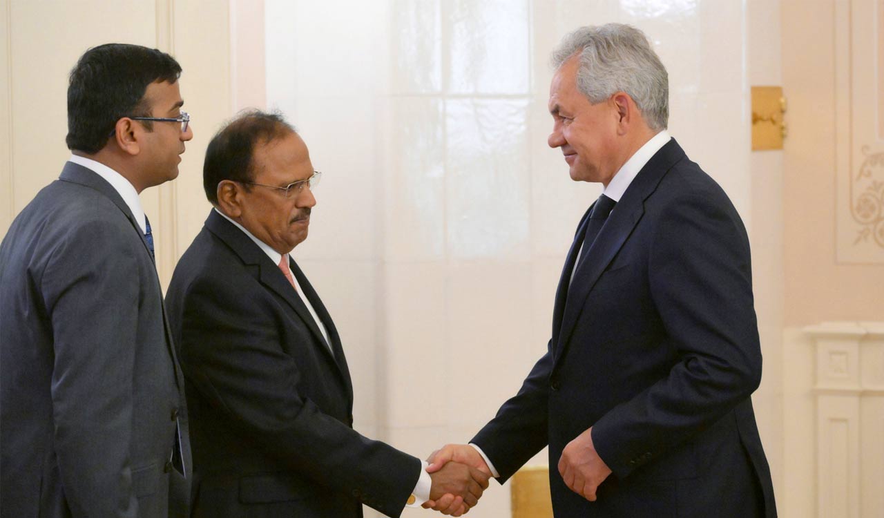 Ajit Doval, Russian NSA Shoigu hold talks on Ukraine conflict, mutual interests