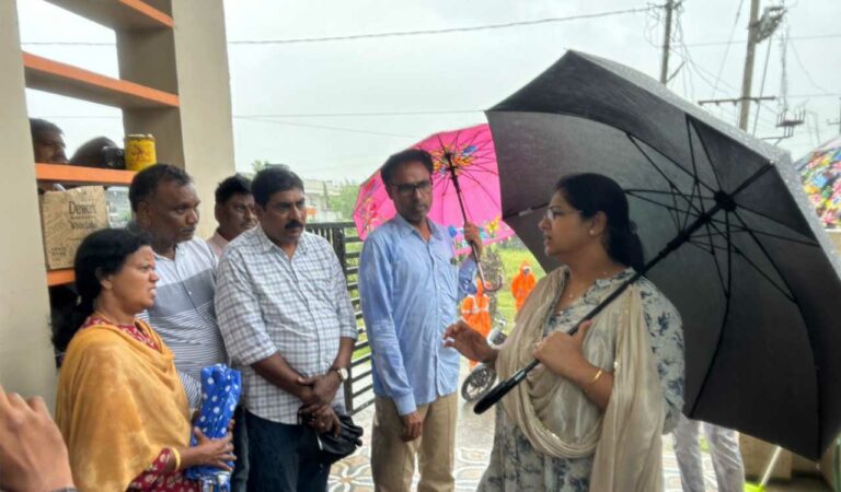 Telangana Rains: Nirmal Collector tours flood-affected areas