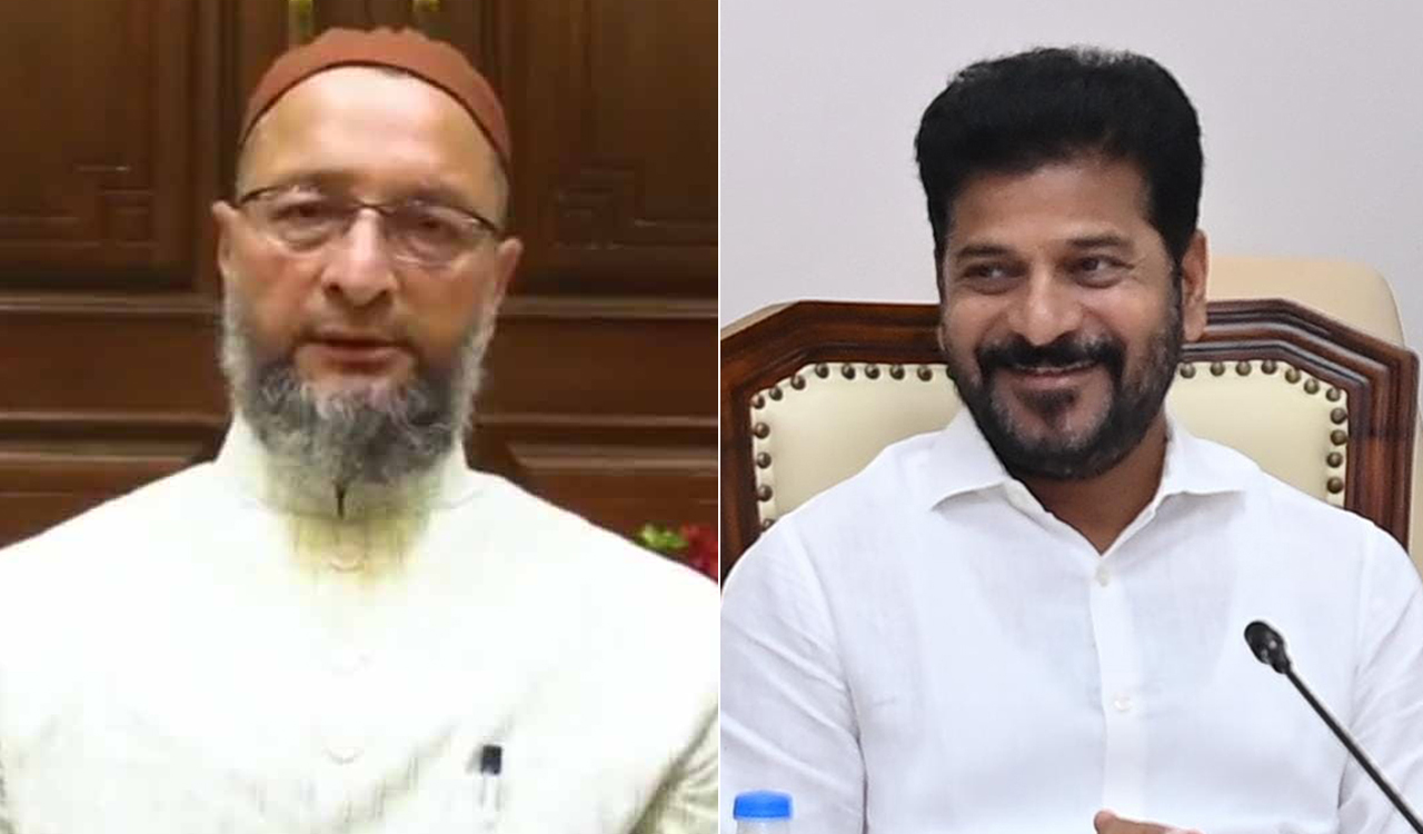 AIMIM not enemy, says Revanth Reddy; praises Owaisi