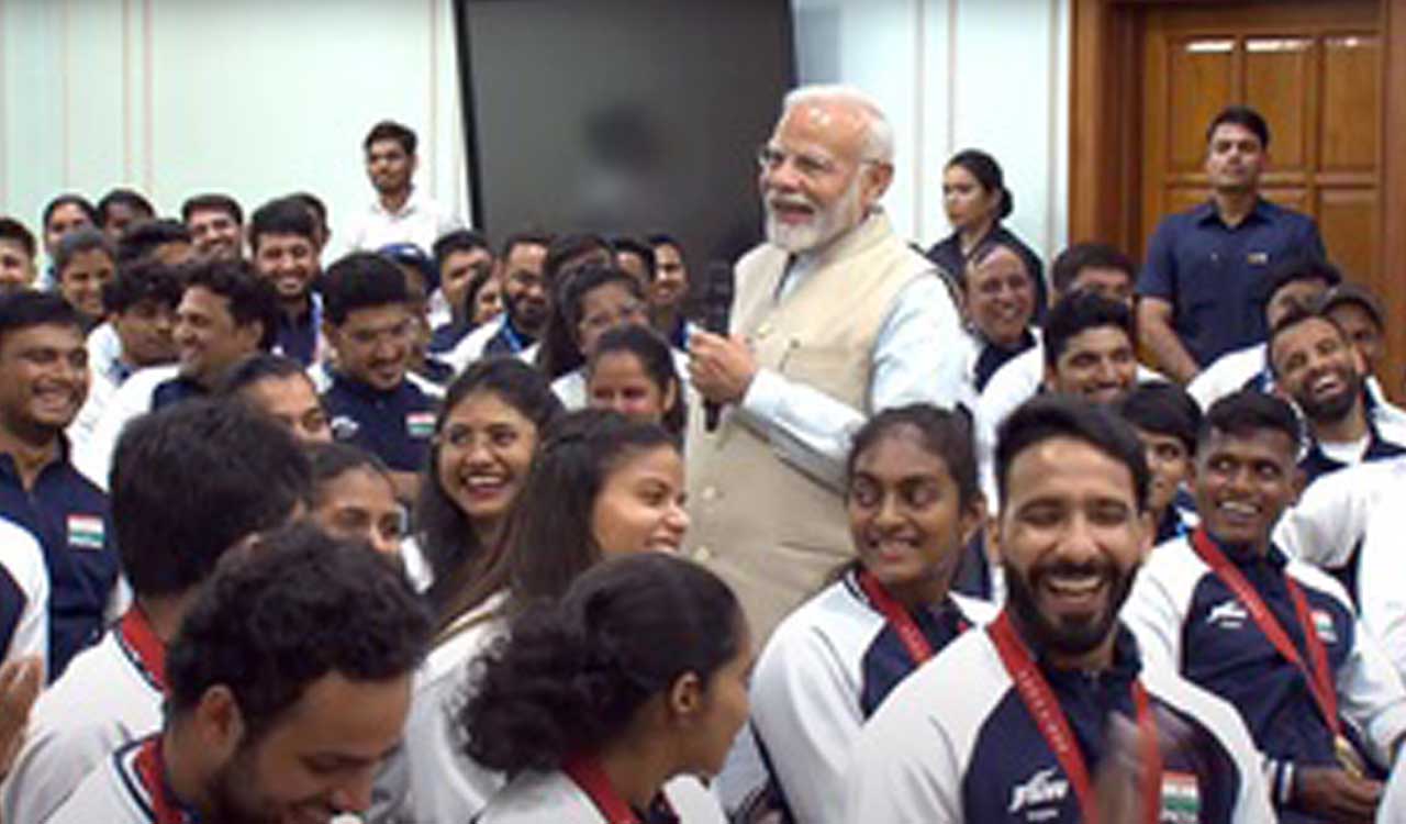 Paris Paralympics: PM Modi meets Indian Para-athletes at his residence