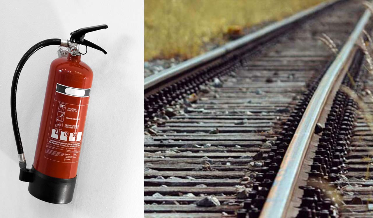 Fire extinguisher on tracks sparks scare, probe finds it to be railway property