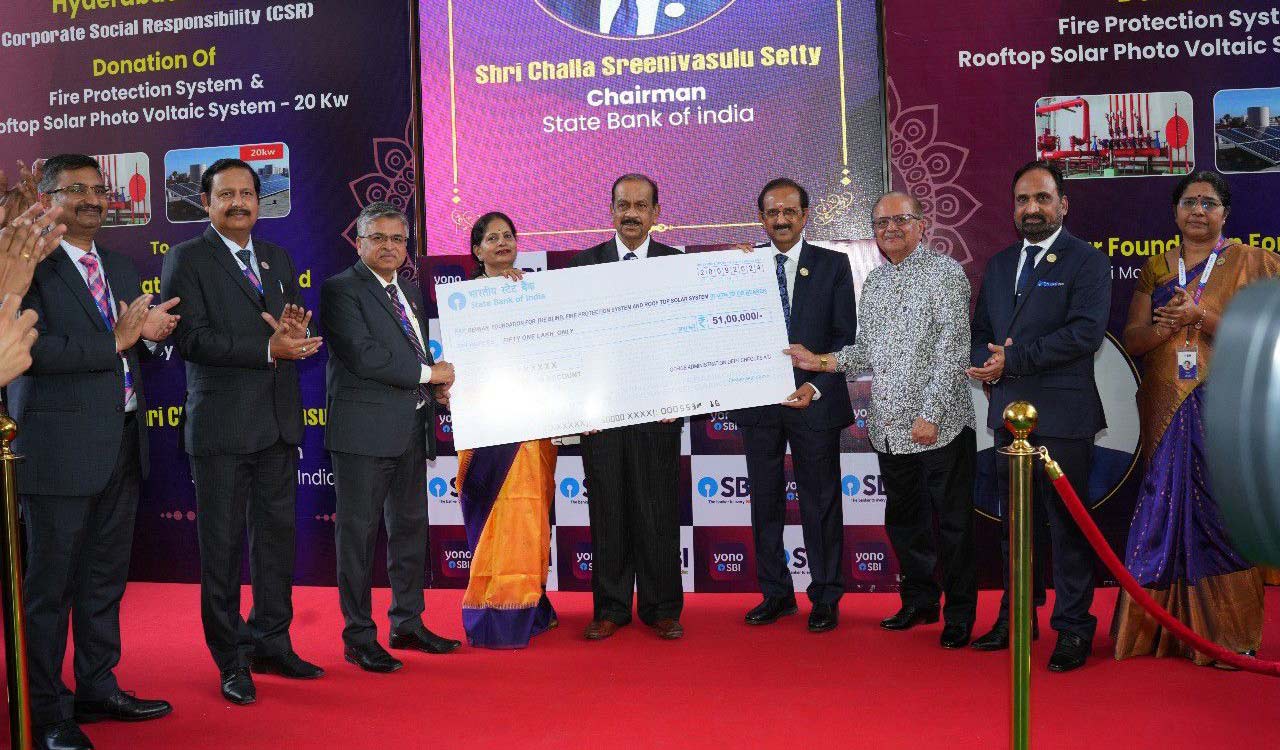 SBI donates 51 lakh to Devnar Foundation