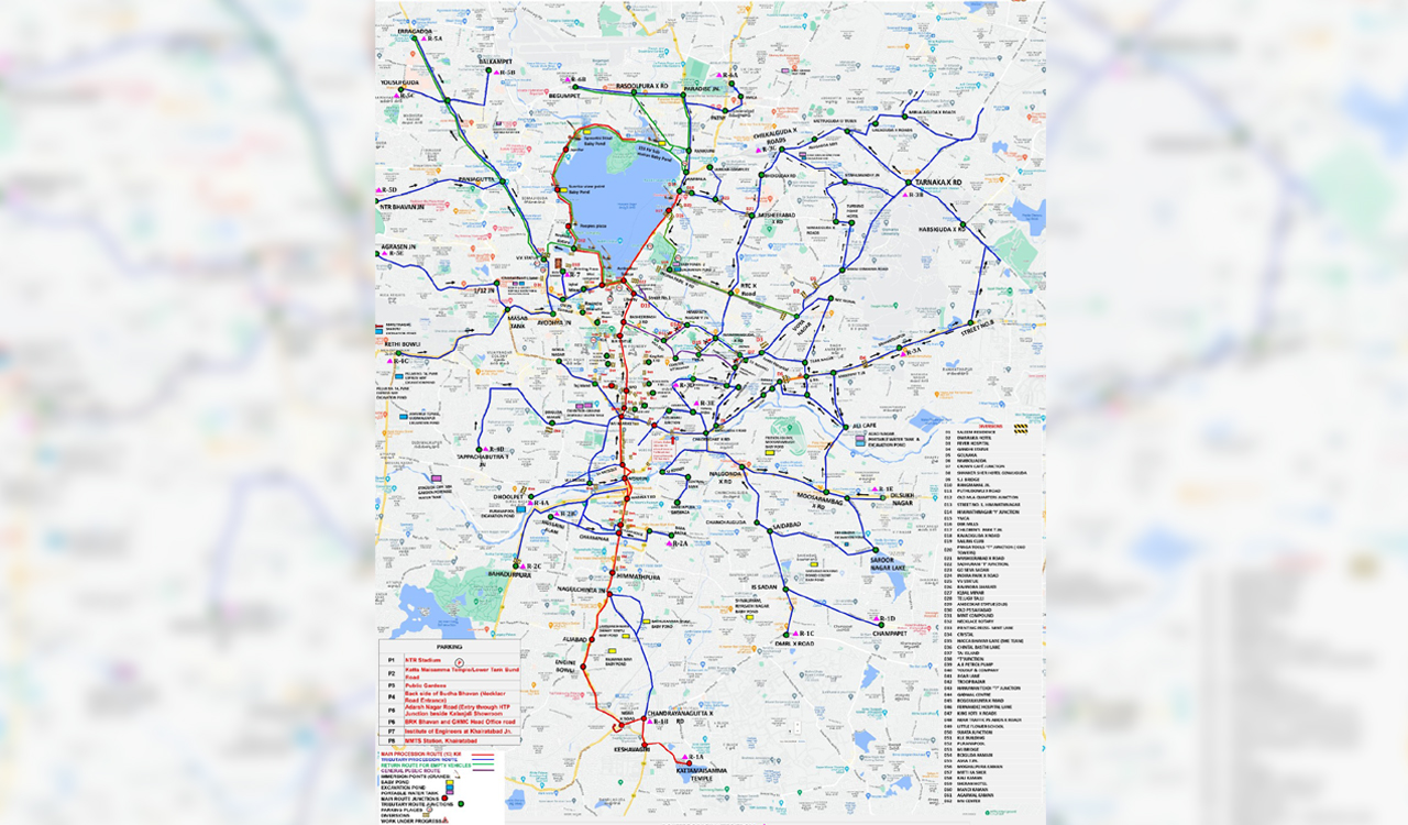 Hyderabad traffic police issue advisory in view of Ganesh immersion on Sept 17