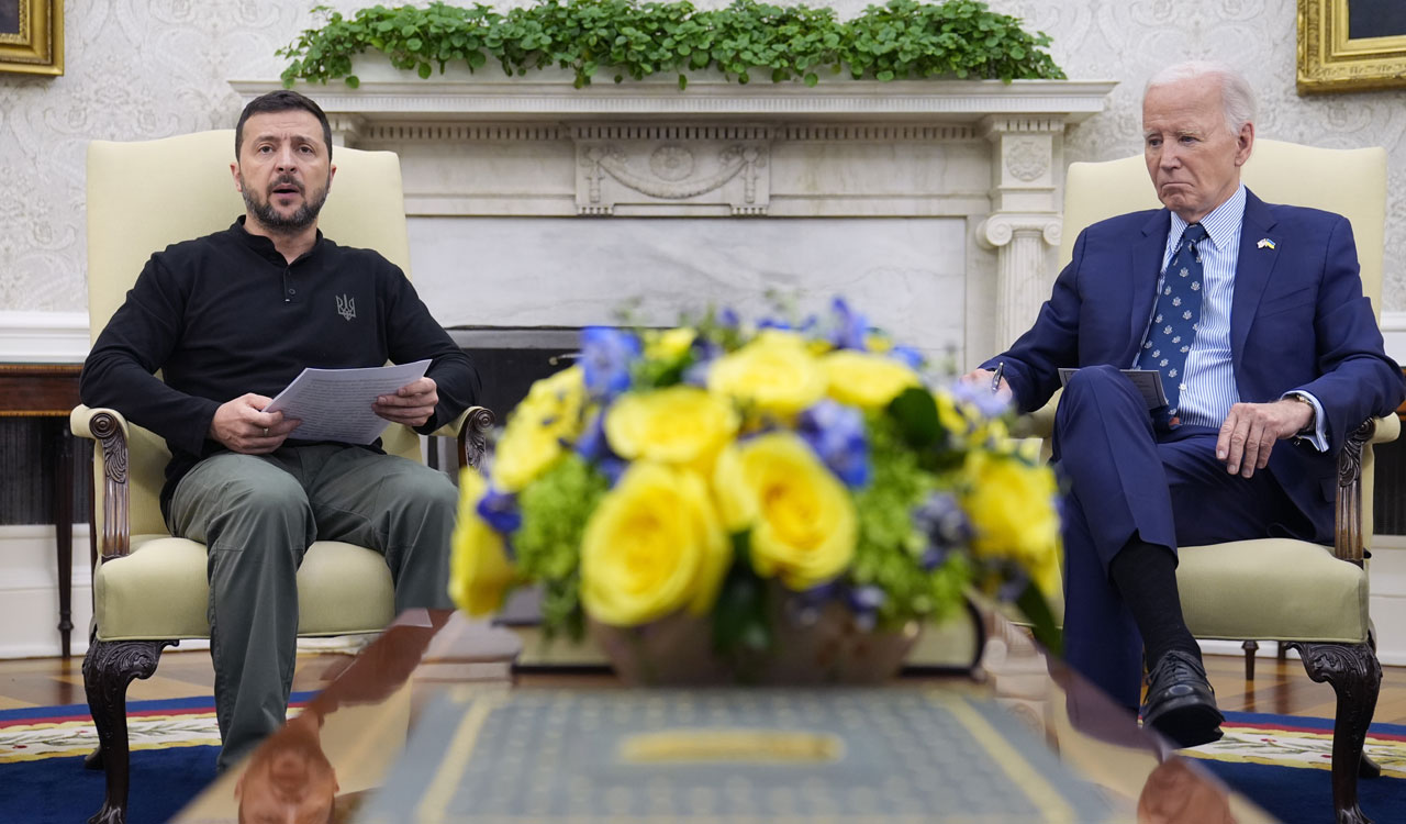Biden hosts Zelenskyy in White House, says “Russia won’t prevail”