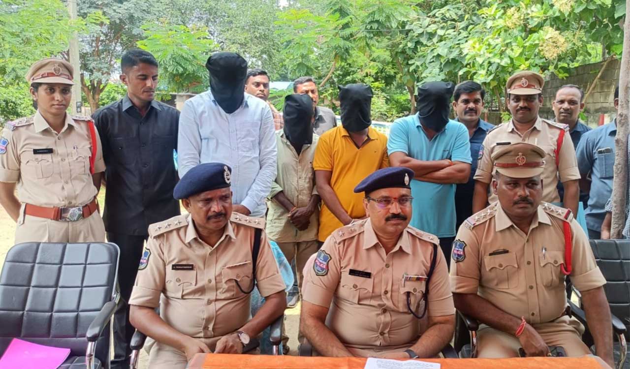 Four held for blasting surplus weir of irrigation tank in Mancherial